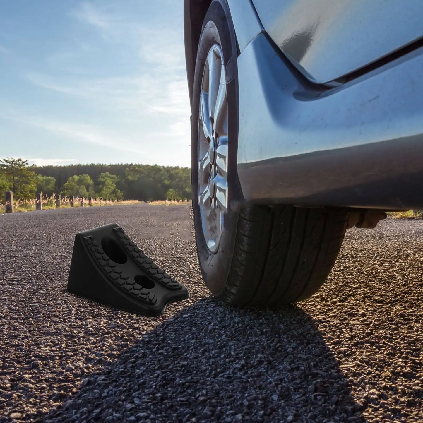 Positioning Wheel Blocker Vehicle Chock Chocks Stop Blocks The Cars Tires Ramps Stoppers Trailer