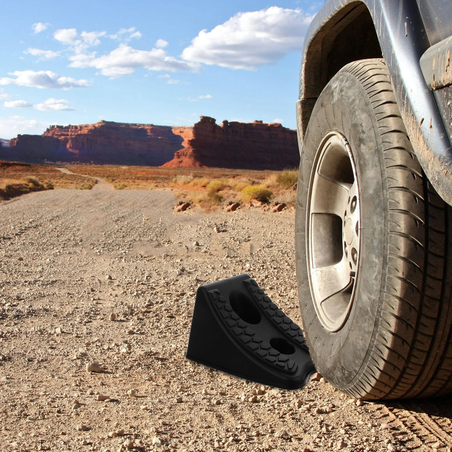 Positioning Wheel Blocker Vehicle Chock Chocks Stop Blocks The Cars Tires Ramps Stoppers Trailer