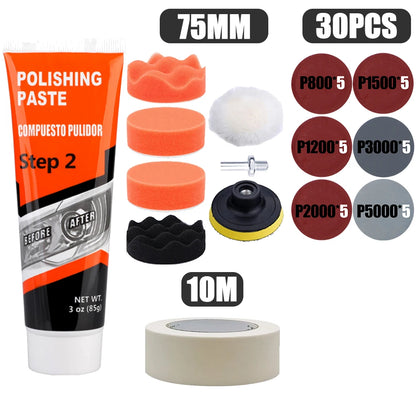 Headlight Restoration Kit Car Light Polisher Restorer Repair Polishing Paste Detailing Plastic Headlamp Waxing Liquid Polymer